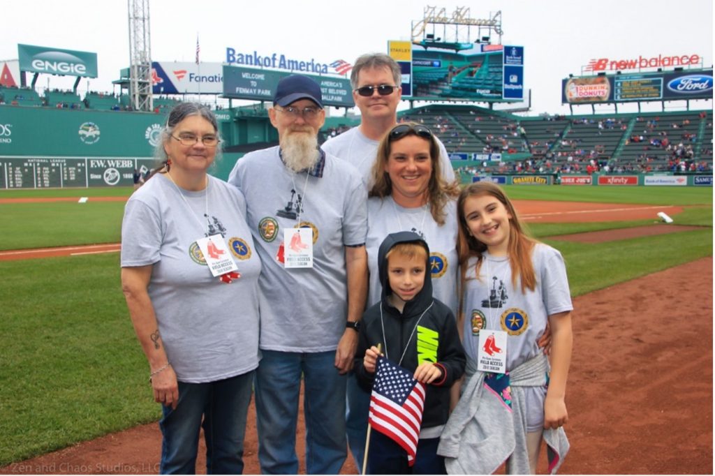 Bean family at fenway